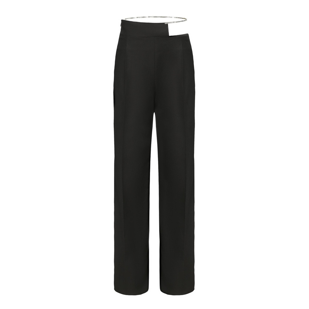 Nana Jacqueline Pants size L Black Hallie Wide Leg Pants